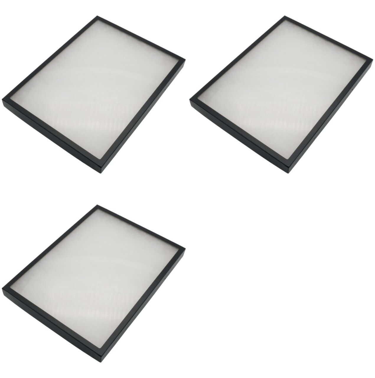 Display Cases Display Frame Case with Glass Top 16" x 12" x 1 1/4" Pack of 3